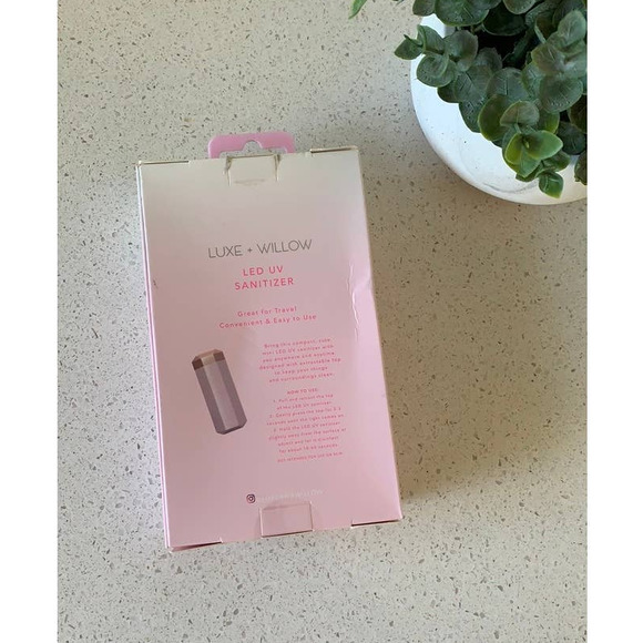 NWT LUXE + WILLOW Led Uv Sanitizer In Blush - Picture 3 of 4